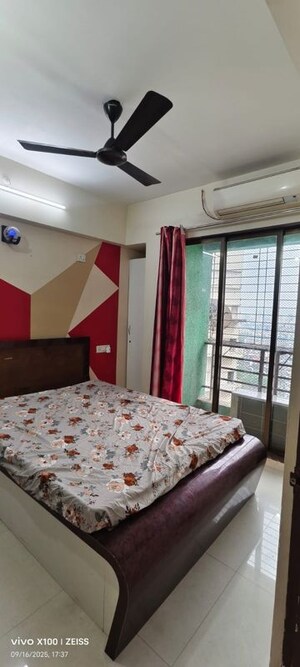 Bedroom in 1 BHK Apartment at Sunshine Willows, Ghansoli – for Rent