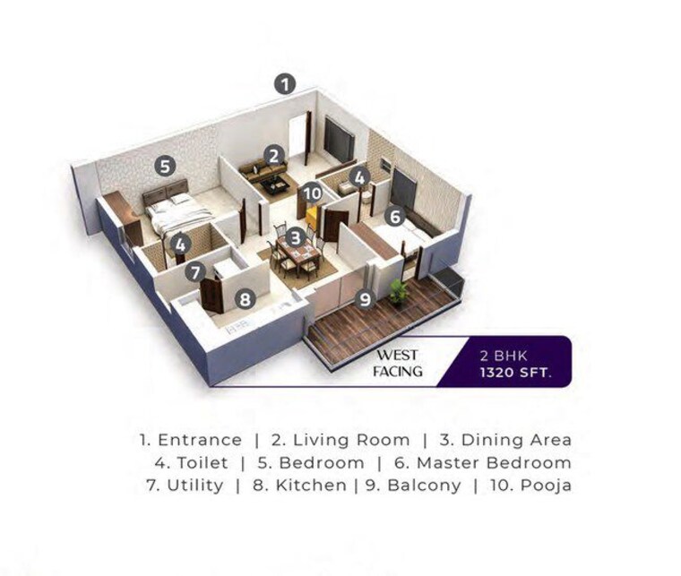 undefined, bhanodaya-crystal 2 Bedroom 1320 Sq.Ft. Apartment In Gundlapochampalli Hyderabad 10262820