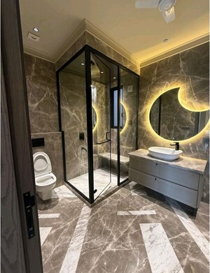 Bathroom in 4 BHK Builder Floor at Greater Kailash I – for Rent