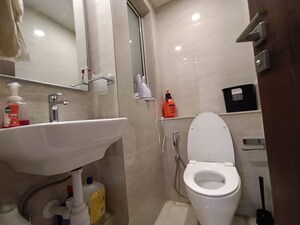 Bathroom in 1 BHK Apartment at Hiranandani Regent Hill, Powai – for Rent