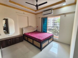 Bedroom in 2 BHK Apartment at Cosmos Habitat, Majiwada – for Rent