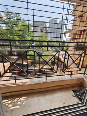 Balcony in 2 BHK Apartment at Cosmos Habitat, Majiwada – for Rent