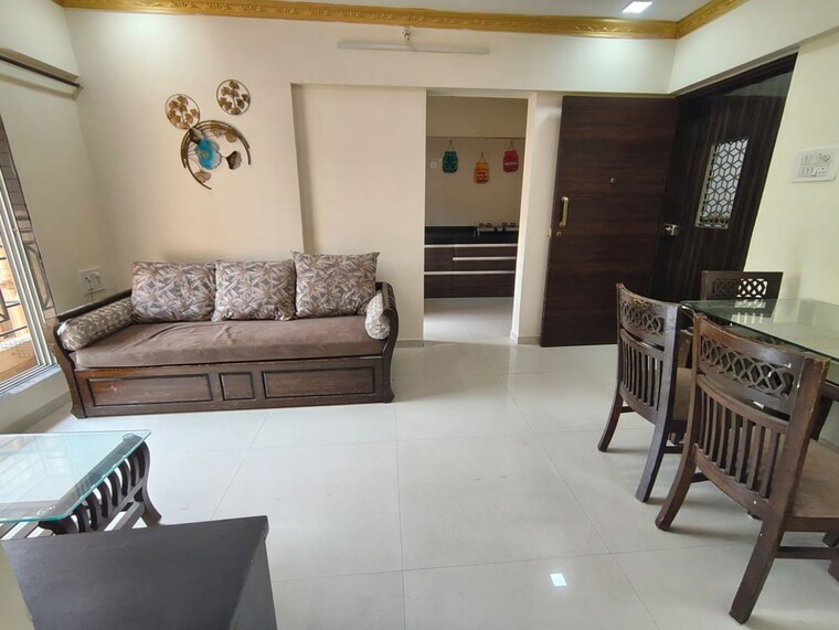 Living Room, cosmos-habitat 2 Bedroom 1000 Sq.Ft. Apartment In Majiwada Thane 10306661
