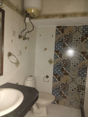 Bathroom in 3 BHK Builder Floor at Sarita Vihar – for Rent