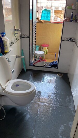 Bathroom in 2 BHK Apartment at K Raheja Heights, Malad East – for Rent