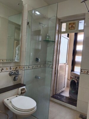 Bathroom in 2 BHK Apartment at Interface Building, Malad West – for Rent