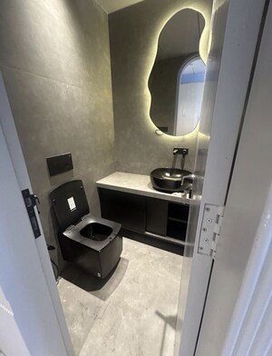 Bathroom in 3 BHK Apartment at Lodha The World Towers World One Tier 2, Worli – for Rent