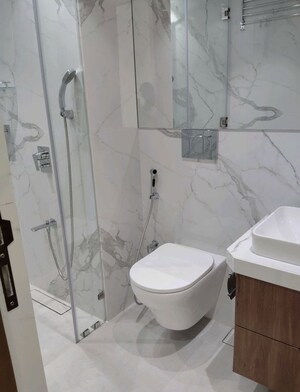 Bathroom in 4 BHK Apartment at Omkar 1973, Worli – for Rent