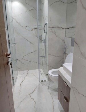 Bathroom in 4 BHK Apartment at Omkar 1973, Worli – for Rent