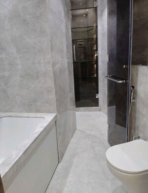 Bathroom in 4 BHK Apartment at Omkar 1973, Worli – for Rent