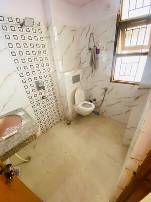 Bathroom in 3 BHK Apartment at Vidya Sagar Apartments, Sector 6 Dwarka – for Rent