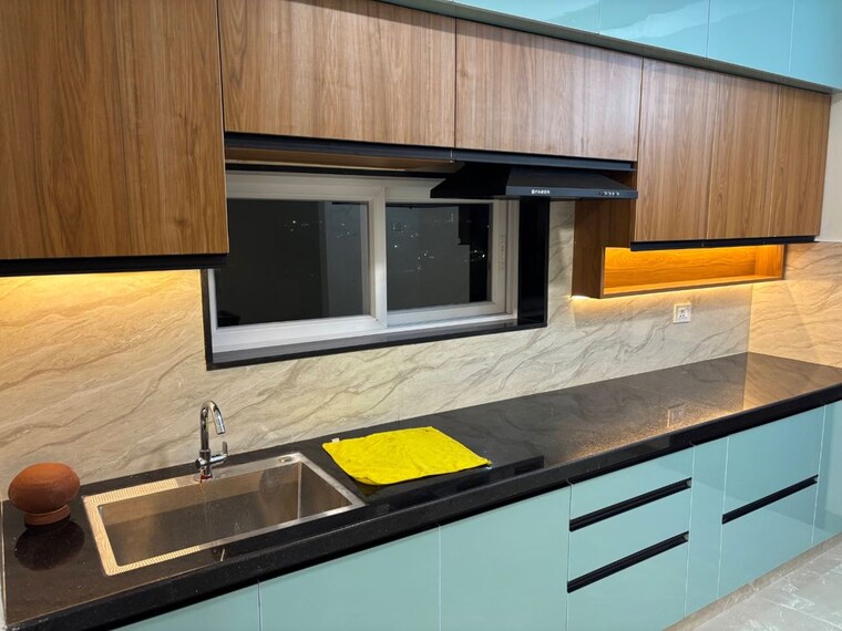 Kitchen, hallmark-skyrena 3 Bedroom 2255 Sq.Ft. Apartment In Narsingi Hyderabad 10307282