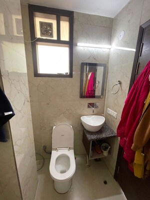 Bathroom in 1 RK Builder Floor at Kohli One Malibu Town, Sector 47 – for Rent