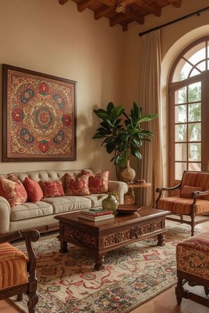 Living Room in 3 BHK Villa at Bidadi – for Sale