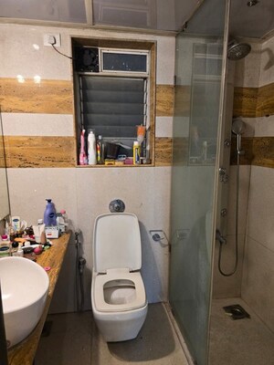 Bathroom in 3 BHK Apartment at Khar West – for Rent