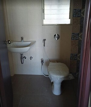 Bathroom in 1 BHK Apartment at VTP Purvanchal, Wagholi – for Rent