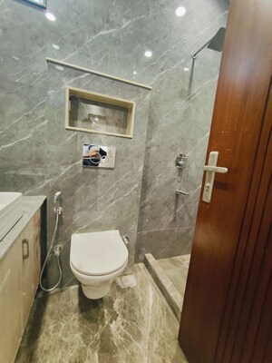 Bathroom in 3 BHK Builder Floor at Shivalik Colony – for Rent