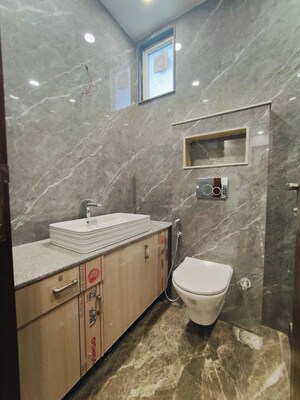 Bathroom in 3 BHK Builder Floor at Shivalik Colony – for Rent