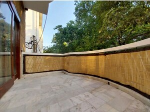 Balcony in 3 BHK Builder Floor at Vasant Vihar – for Rent
