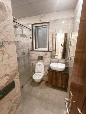 Bathroom in 3 BHK Builder Floor at South City 1 – for Rent