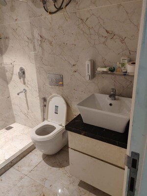 Bathroom in 3 BHK Builder Floor at Sushant Lok I – for Sale