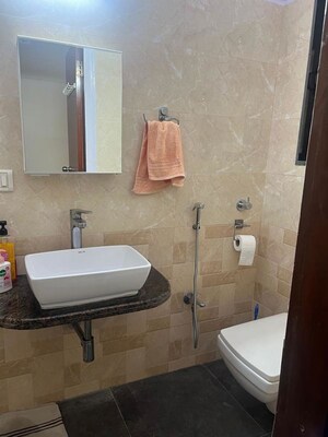 Bathroom in 3 BHK Apartment at Gladioli Apartments, Versova – for Rent
