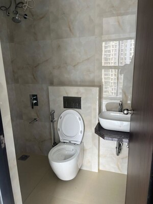 Bathroom in 2 BHK Apartment at Raymond Ten X Habitat, Pokhran Road No Two – for Rent