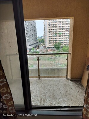 Balcony in 3 BHK Apartment at Pranjee Garden City Phase 2, Katrap – for Rent