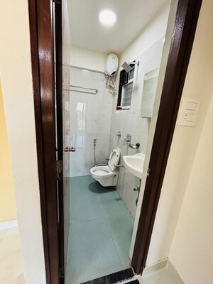 Bathroom in 1 BHK Apartment at Sitesh Pearl Heights, Parel – for Rent