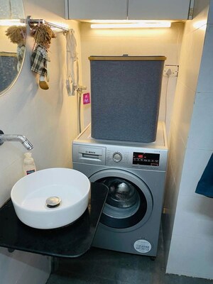 Bathroom in 1 BHK Apartment at Andheri Green Field Towers, Jogeshwari East – for Rent