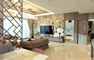 Living Room in 3 BHK Apartment at Raheja Imperia, Worli – for Rent