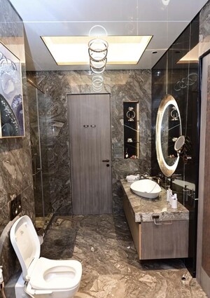 Bathroom in 3 BHK Apartment at Raheja Imperia, Worli – for Rent