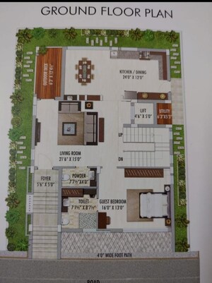 Master Plan in 4 BHK Villa at Abhyudaya Nagar – for Sale