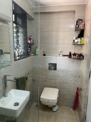 Bathroom in 2 BHK Apartment at Rohan Takshila, Andheri East – for Rent