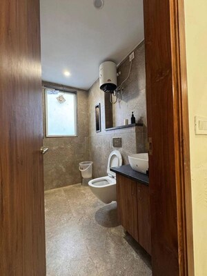 Bathroom in 1 BHK Builder Floor at Saket – for Rent