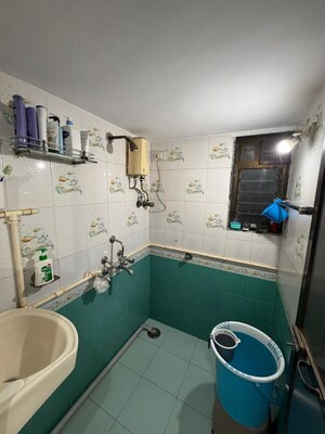 Washroom in 1 BHK Apartment at Aastha CHS Sion, Sion – for Rent