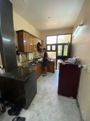 Kitchen in 2 BHK Builder Floor at Ramesh Nagar – for Rent