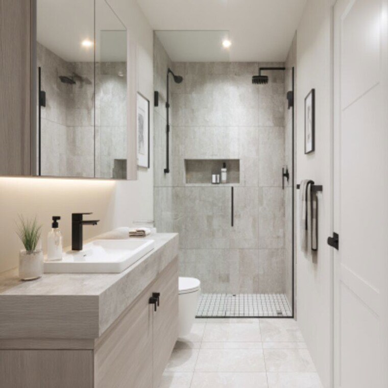 Bathroom, kirti nagar 6+ Bedroom 2000 Sq.Ft. Independent House In Kirti Nagar Delhi 10309381
