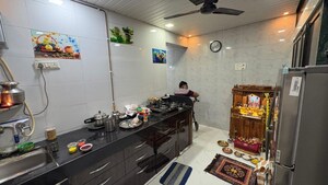 Kitchen in 1 BHK Apartment at Ajinkyatara CHS, Thane West – for Sale