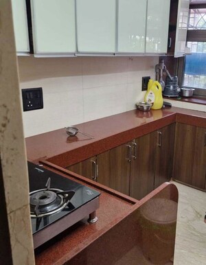 Kitchen in 3 BHK Apartment at Jeevan Vihar Building, Malabar Hill – for Rent