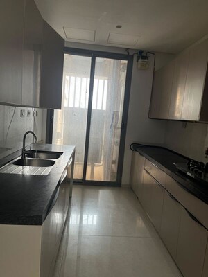 Kitchen in 4 BHK Apartment at Rustomjee Crown, Prabhadevi – for Rent