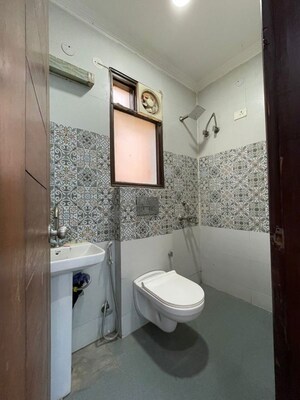 Bathroom in 2 BHK Apartment at Chattarpur – for Rent