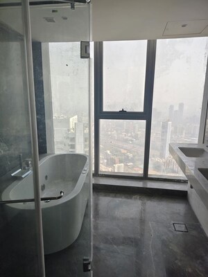 Bathroom in 4 BHK Apartment at Rustomjee Crown, Prabhadevi – for Rent