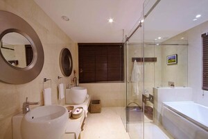 Bathroom in 4 BHK Apartment at ABIL Castle Royale Excellente, Bhosale Nagar – for Rent