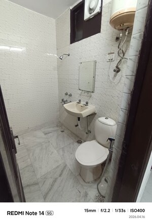 Attached Bathroom in 3 BHK Builder Floor at Chittaranjan Park – for Rent