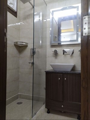 Bathroom in 2 BHK Builder Floor at Kalkaji – for Rent