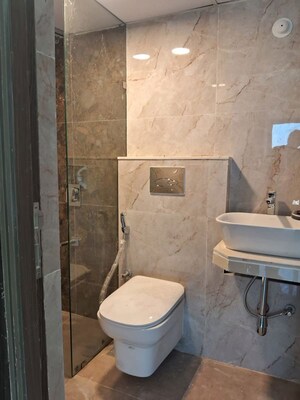 Bathroom in 1 BHK Apartment at IM Applaud 38, Goregaon East – for Rent