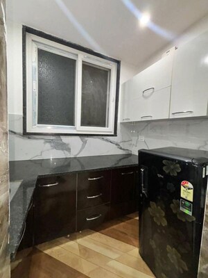 Kitchen in 1 BHK Builder Floor at Sushant Lok I – for Rent