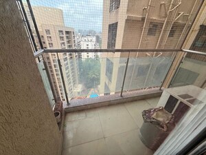 Balcony in 2.5 BHK Apartment at Kanakia Spaces Niharika, Manpada – for Rent