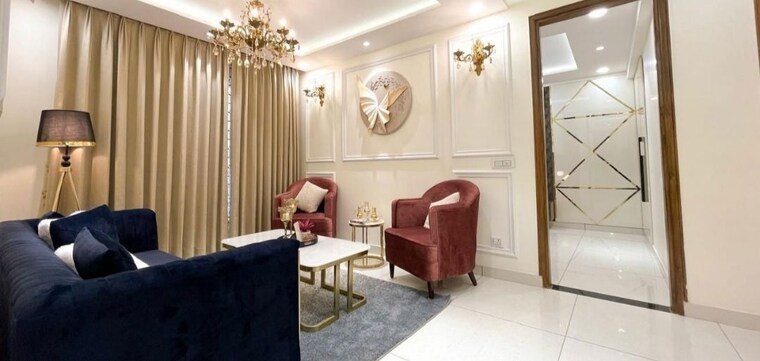 Living Room, the-suman-marvelous 3 Bedroom 1822 Sq.Ft. Apartment In Ramgarh Bhudda Zirakpur 10310410